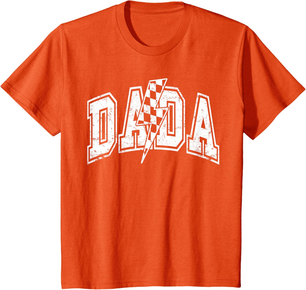 Dada Lightning Bolt Checkered Varsity Dad Men Father&#39;s Day