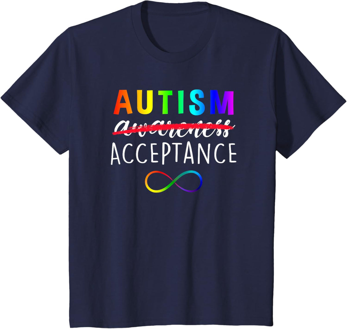 Autism - Red Instead - Acceptance Not Awareness