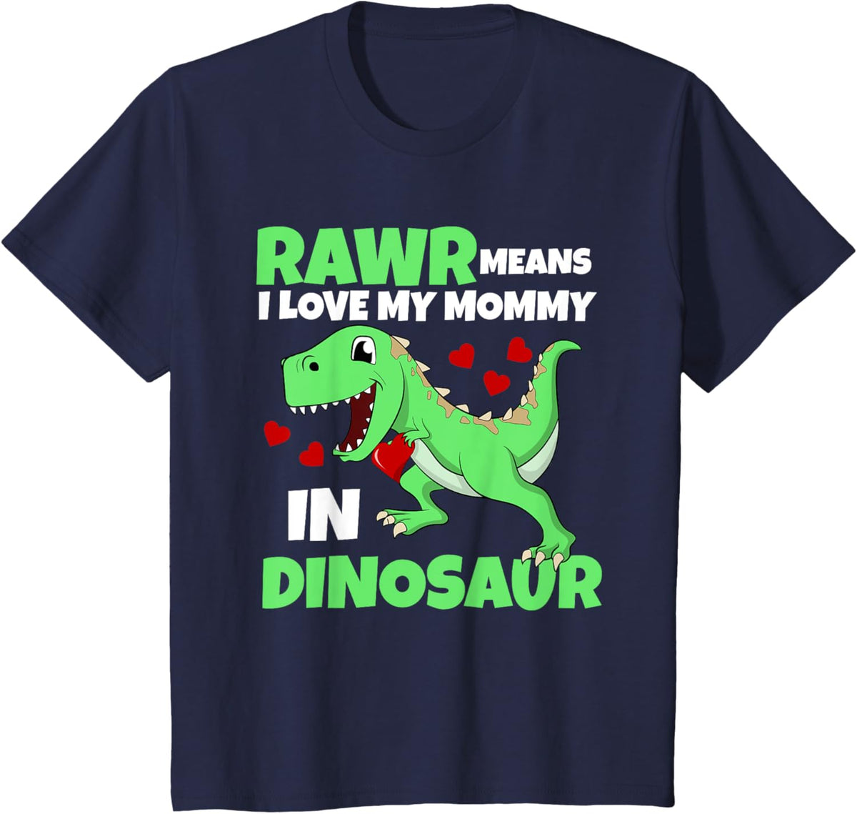 Kids I Love My Mommy Rawr Dinosaur Mom Mother&#39;s Day Toddler Boy Mother Shirt