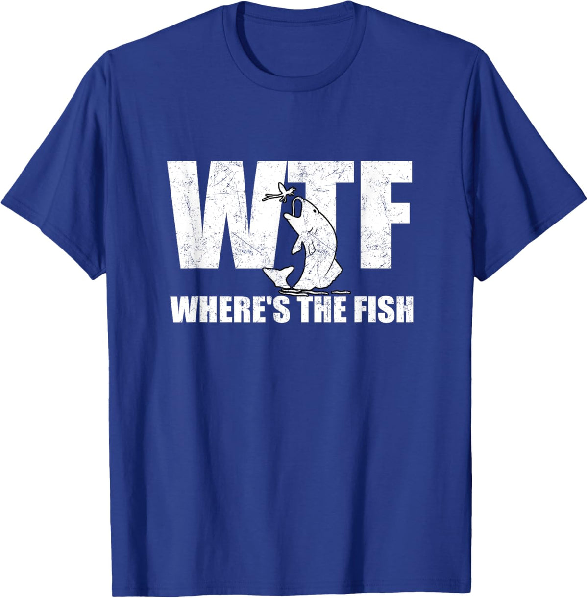 WTF Where&#39;s The Fish Men&#39;s Funny Fishing Gifts Fathers Day