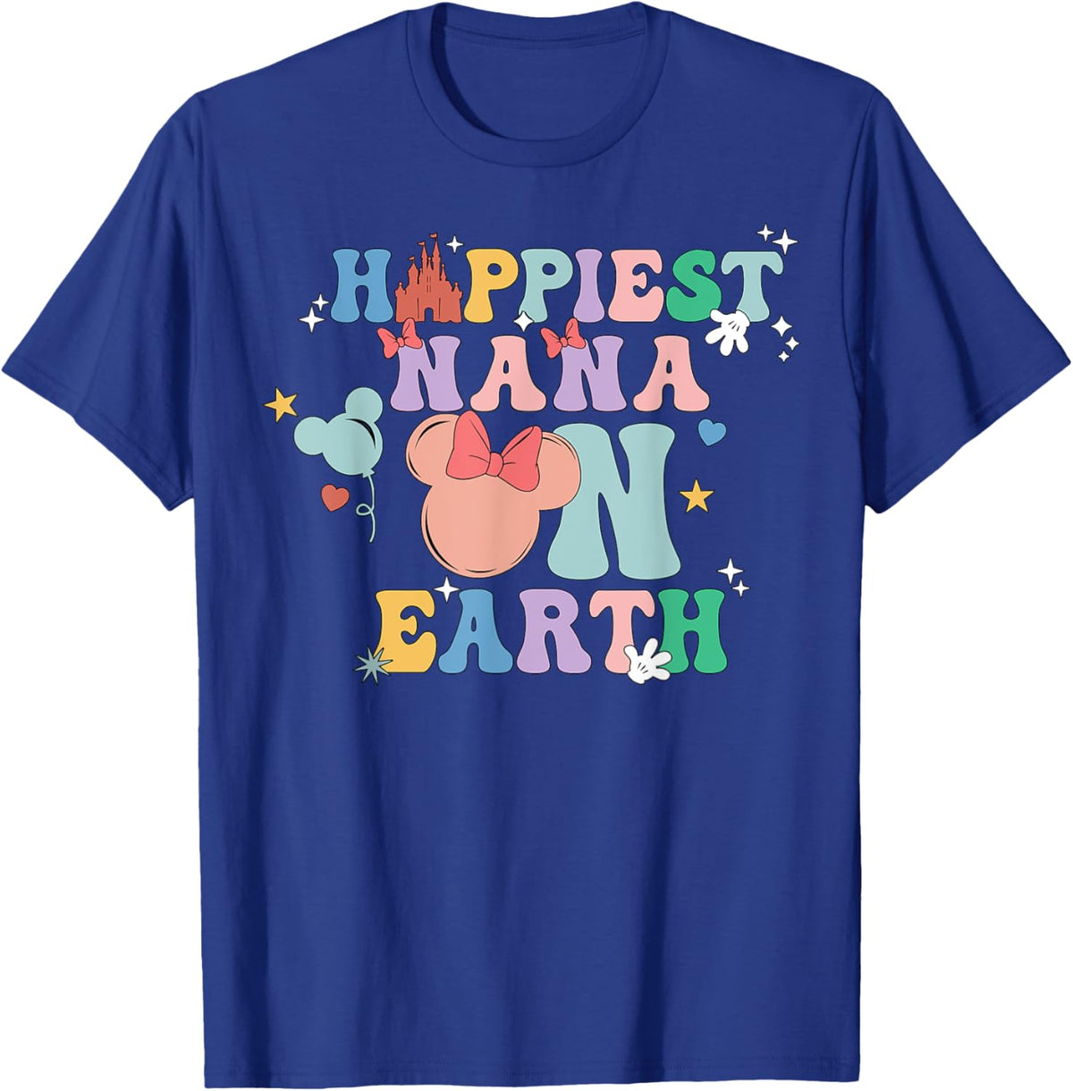 Happiest Nana On Earth Groovy Mom Mother&#39;s Day Mother Shirt