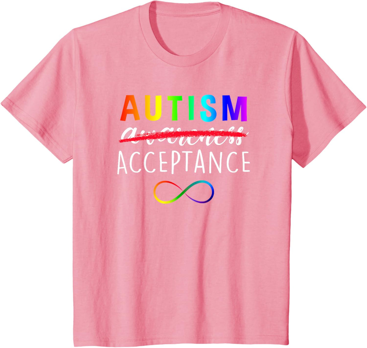 Autism - Red Instead - Acceptance Not Awareness
