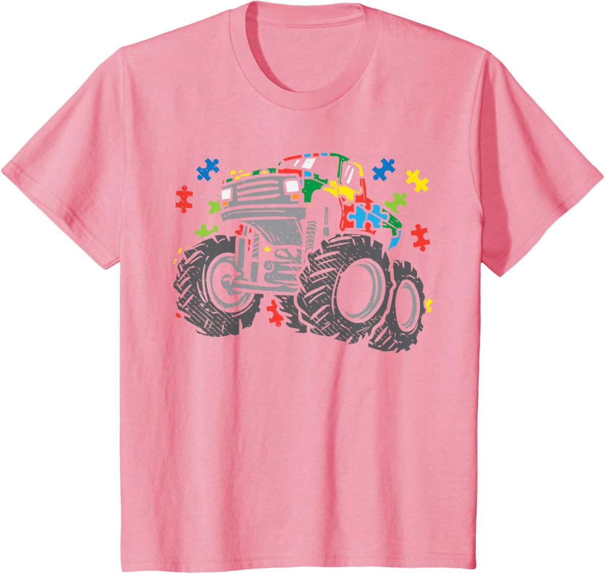 Kids Monster Truck Puzzles Cute Kids Autism Awareness ASD Boys