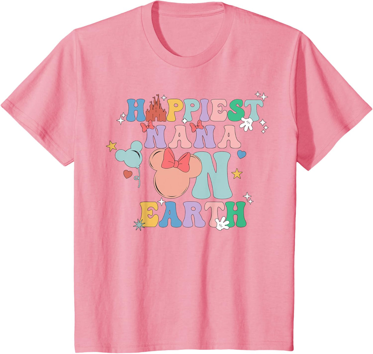 Happiest Nana On Earth Groovy Mom Mother&#39;s Day Mother Shirt
