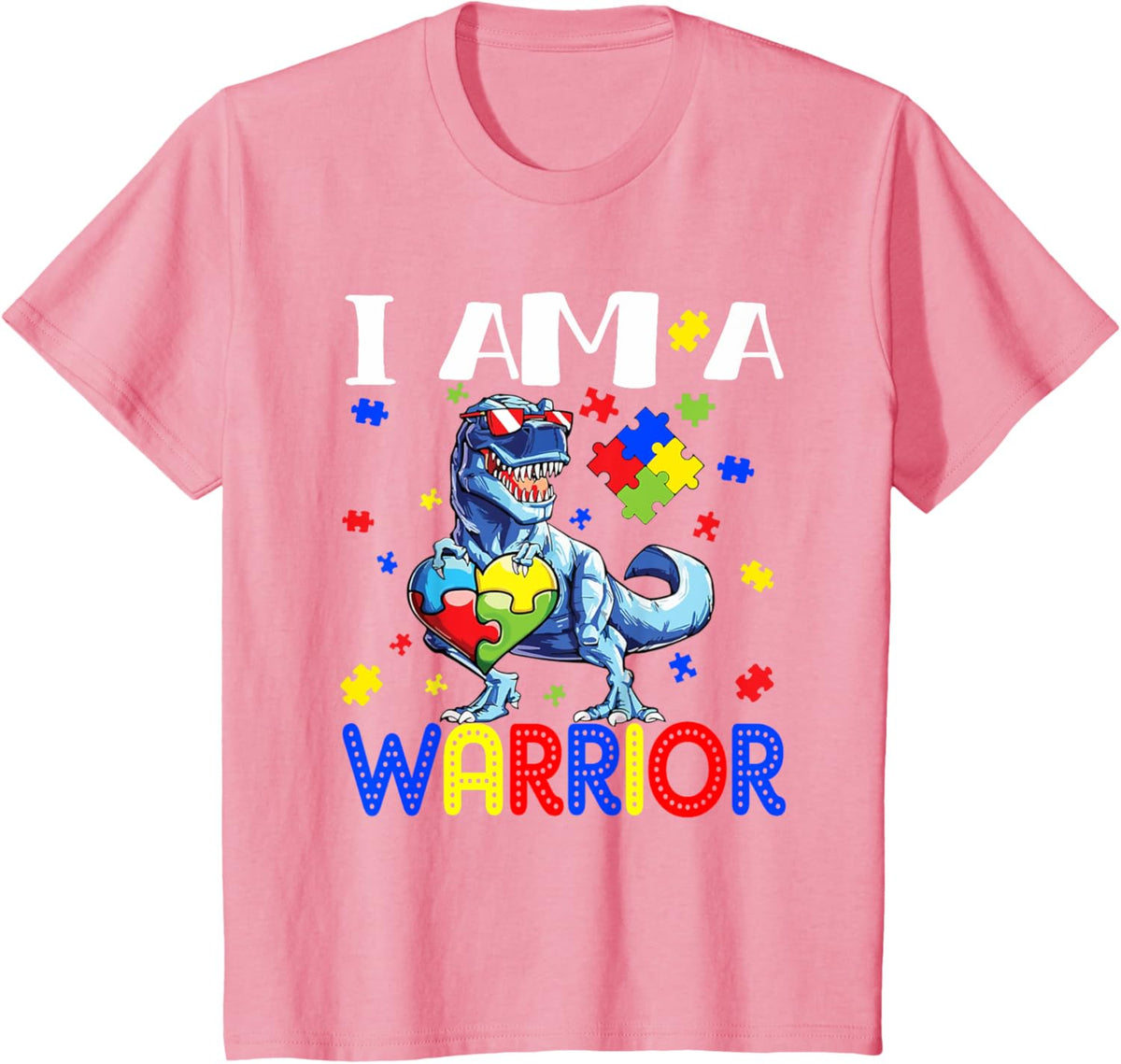 I Am A Warrior Autism Boys Family Dinosaur Autism Awareness