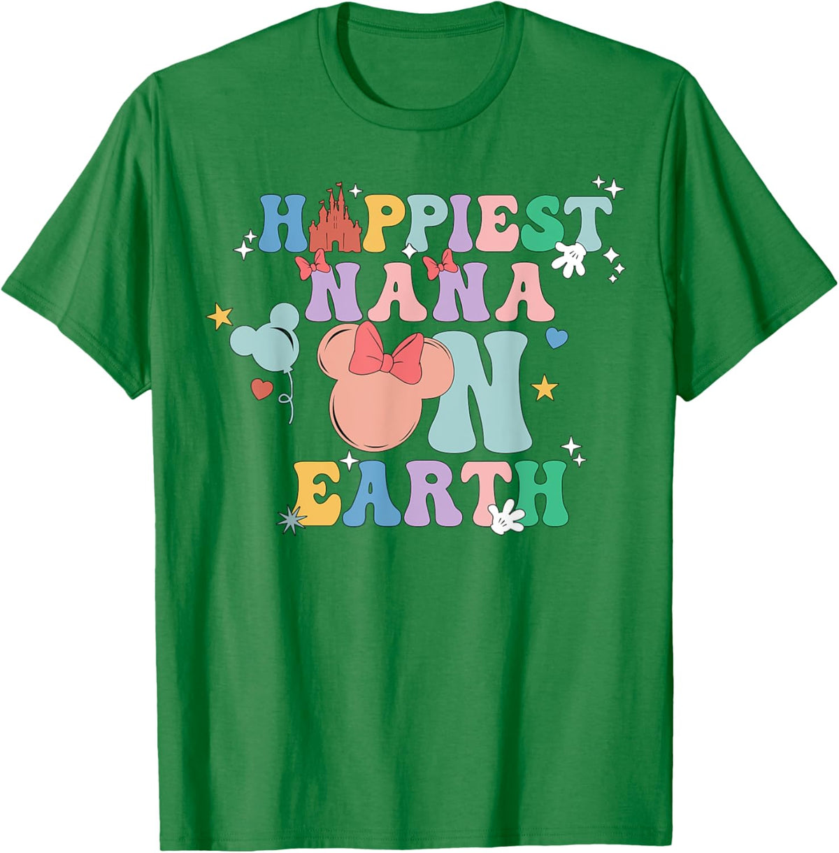 Happiest Nana On Earth Groovy Mom Mother&#39;s Day Mother Shirt