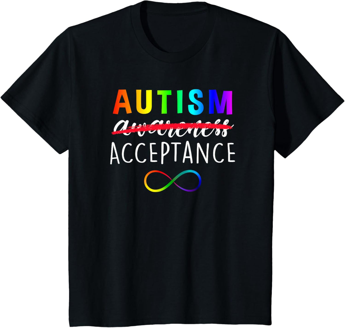 Autism - Red Instead - Acceptance Not Awareness