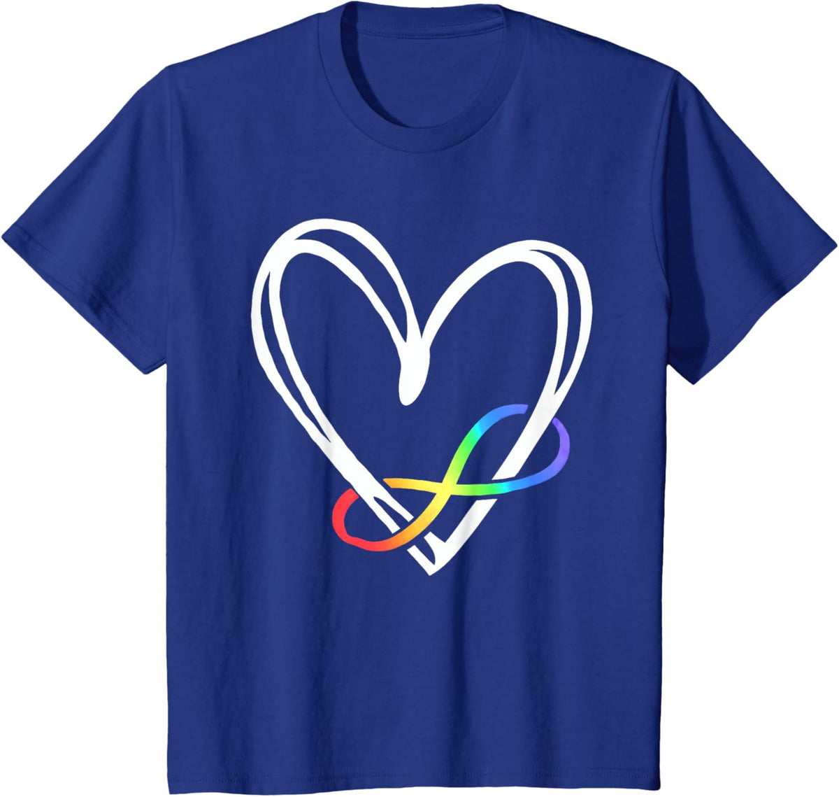 Infinity Heart Autism Awareness Love Needs No Words Tie Dye
