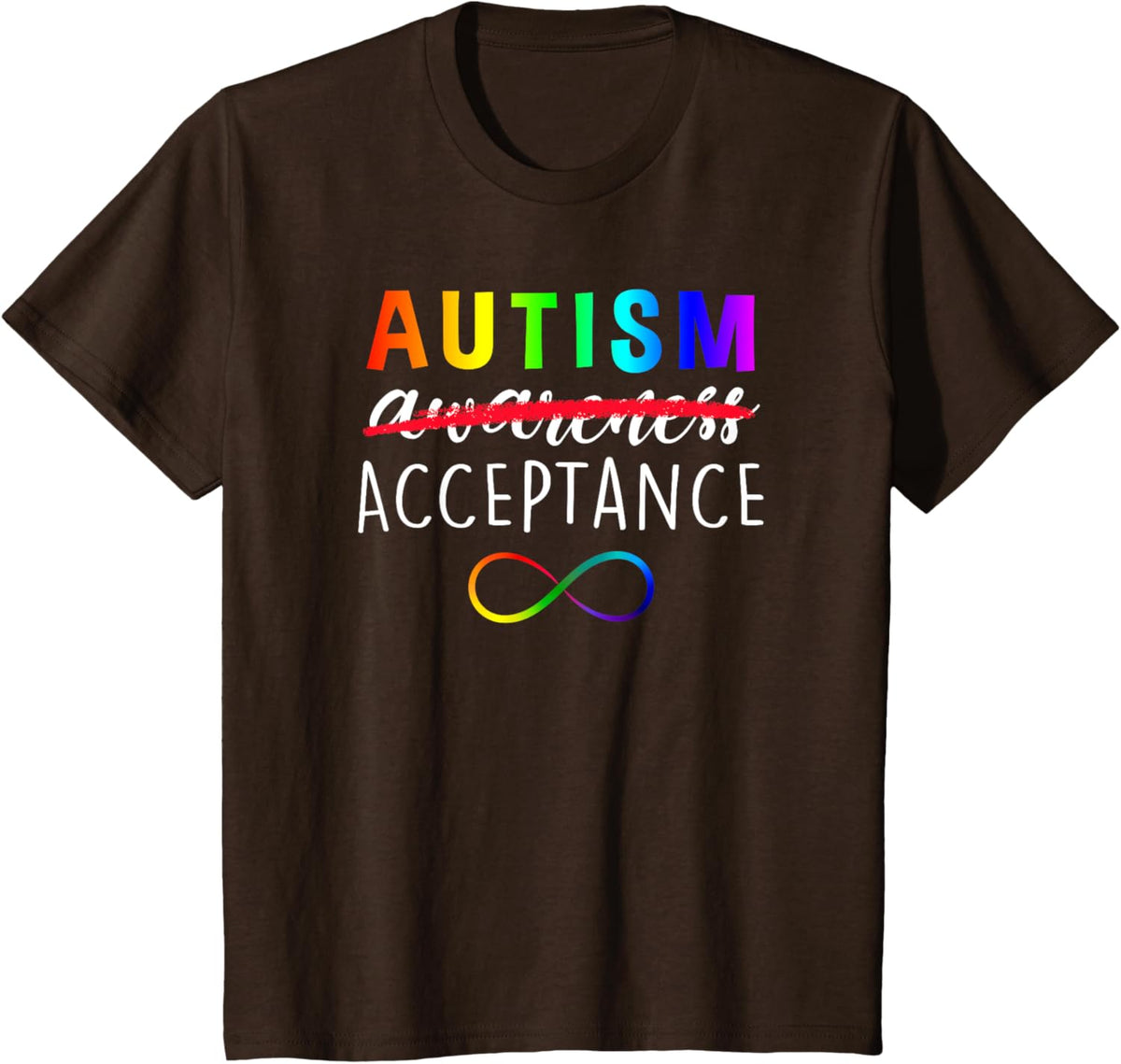 Autism - Red Instead - Acceptance Not Awareness