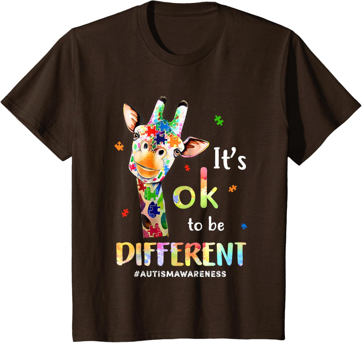 Its Ok To Be Different Autism Awareness Giraffe