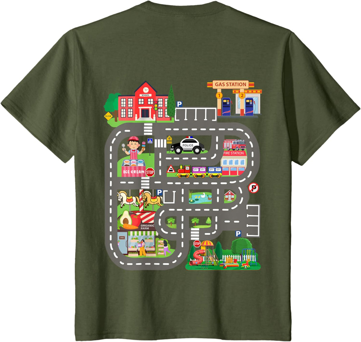 Kids Play Cars on Dad&#39;s Back Funny Father&#39;s Day Race Track