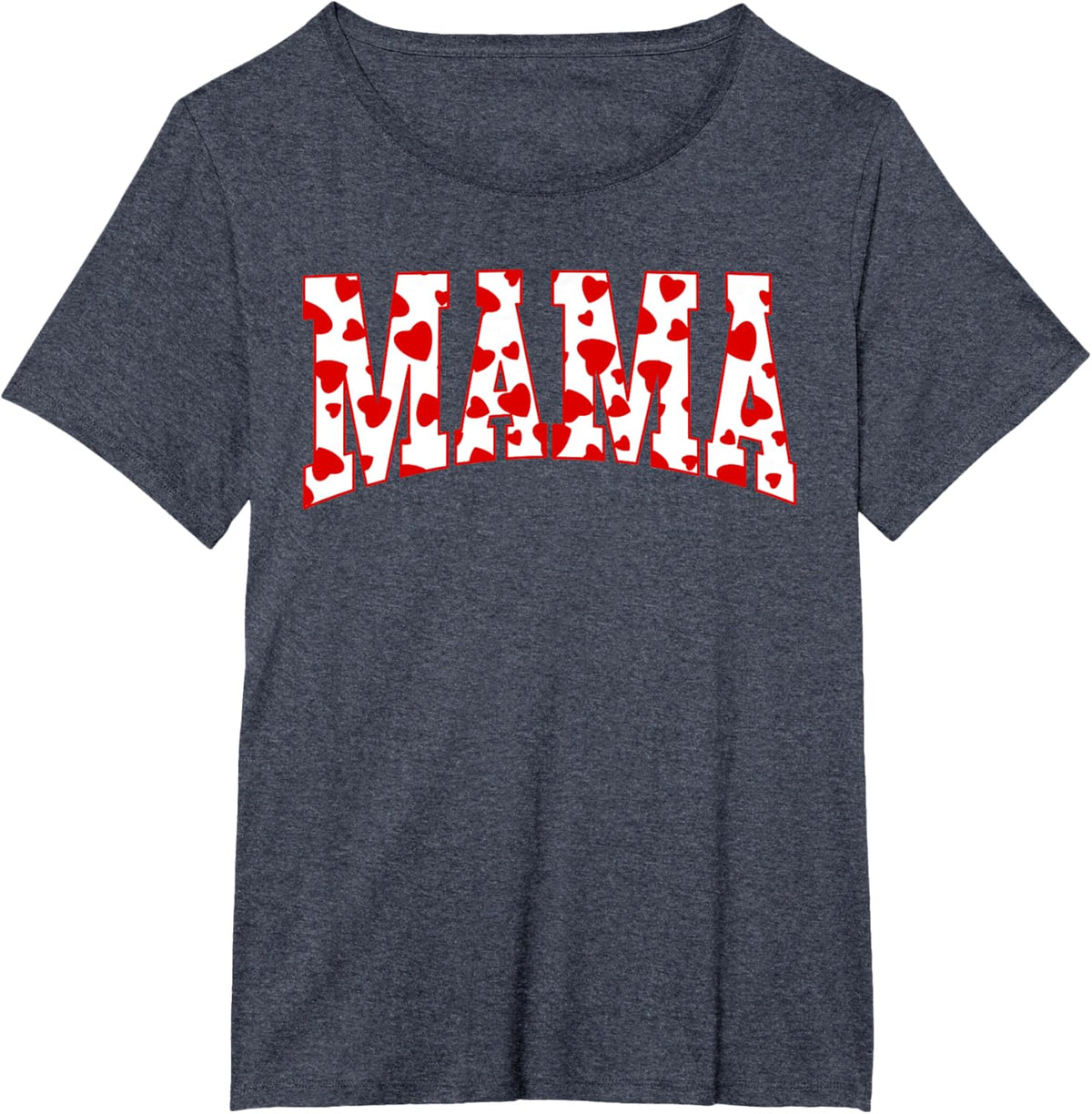 Mama Valentine Heart Valentines Day Family Matching Funny Mother Shirt