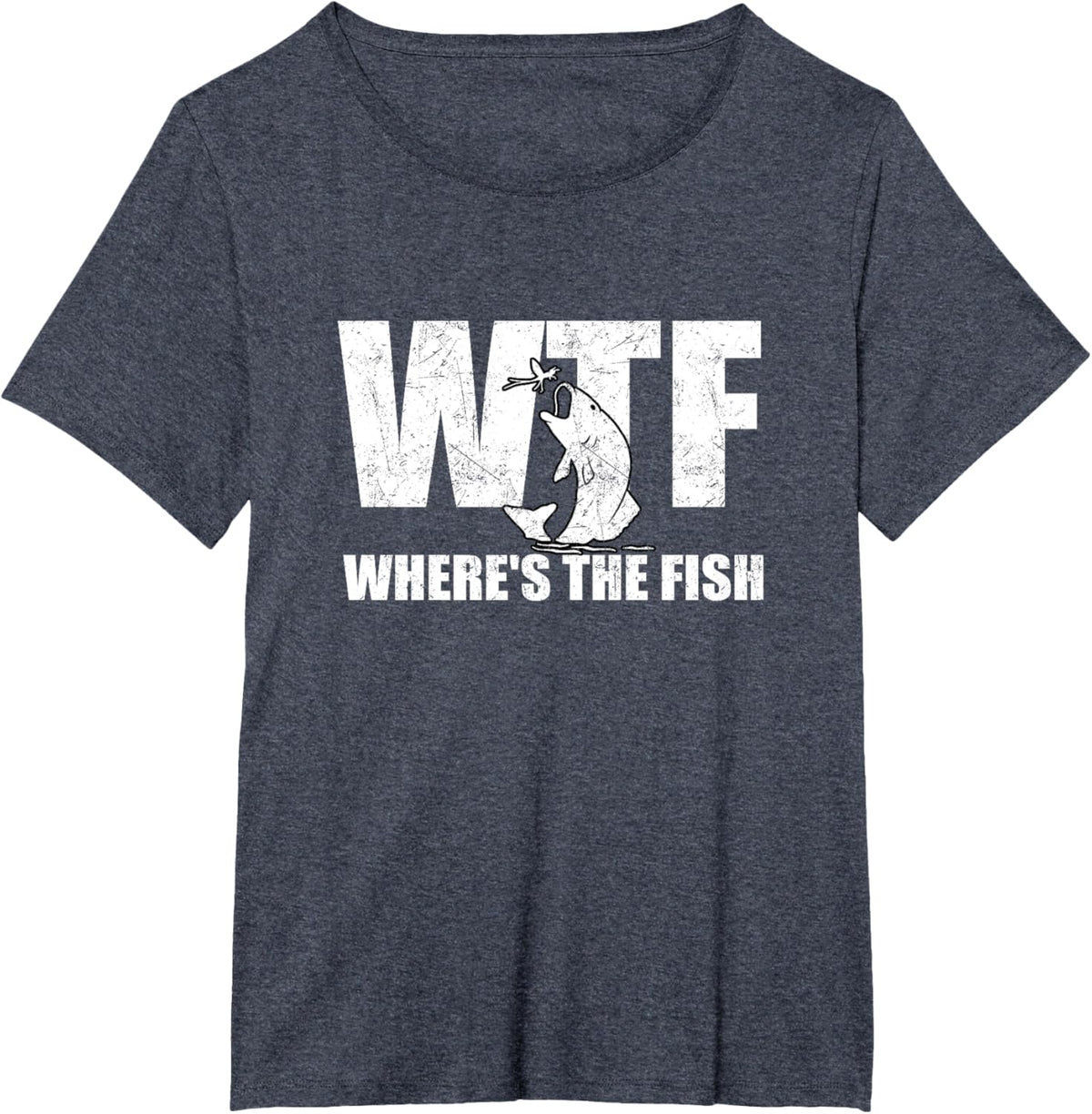 WTF Where&#39;s The Fish Men&#39;s Funny Fishing Gifts Fathers Day