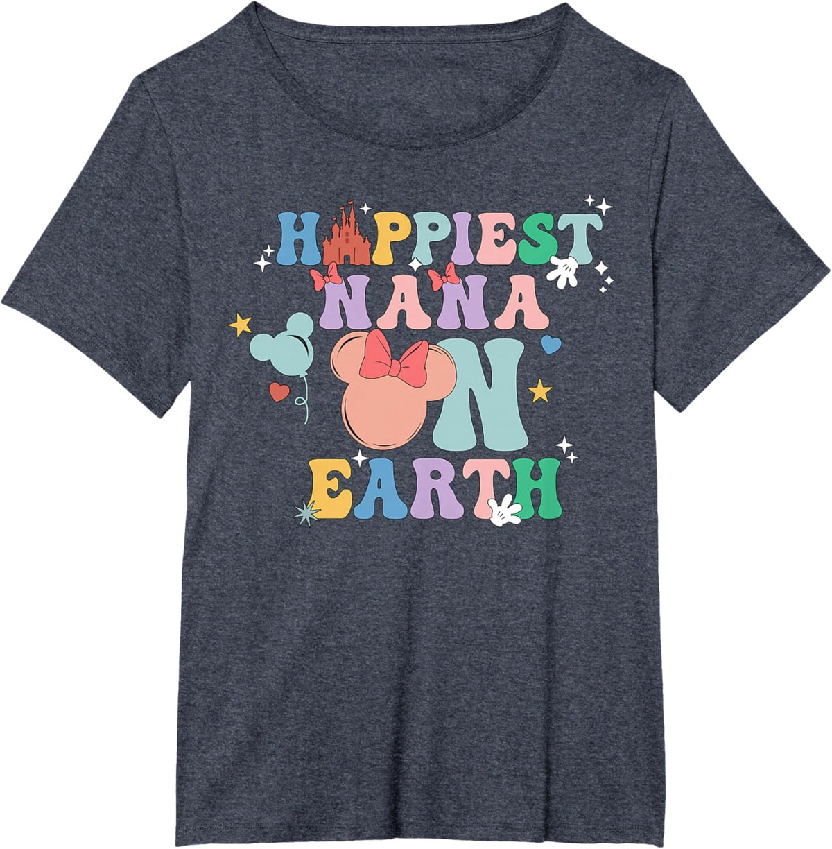 Happiest Nana On Earth Groovy Mom Mother&#39;s Day Mother Shirt