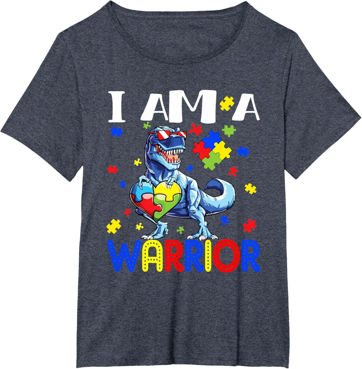 I Am A Warrior Autism Boys Family Dinosaur Autism Awareness