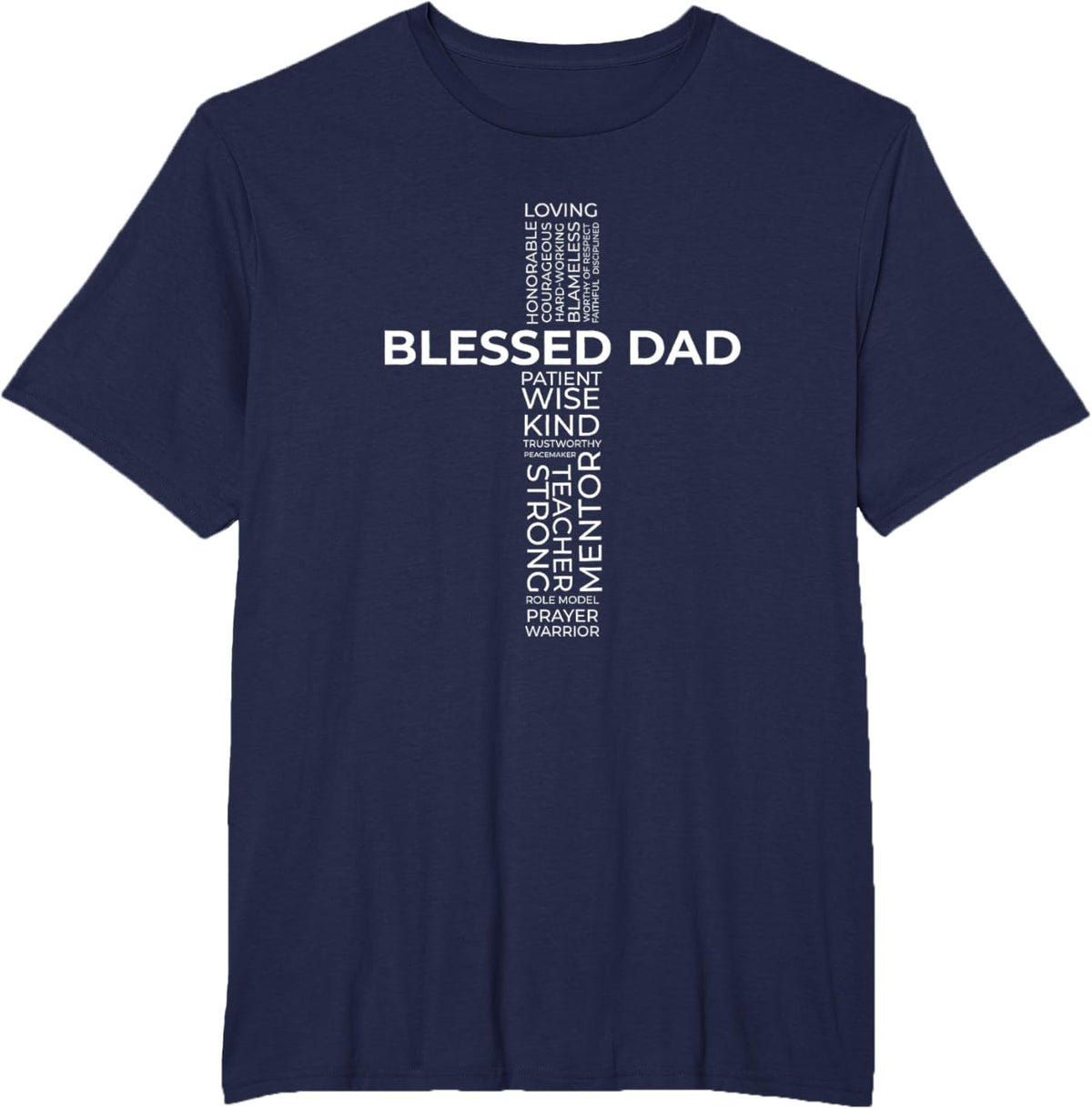 Christian Blessed Dad Cross Father&#39;s Day Shirt