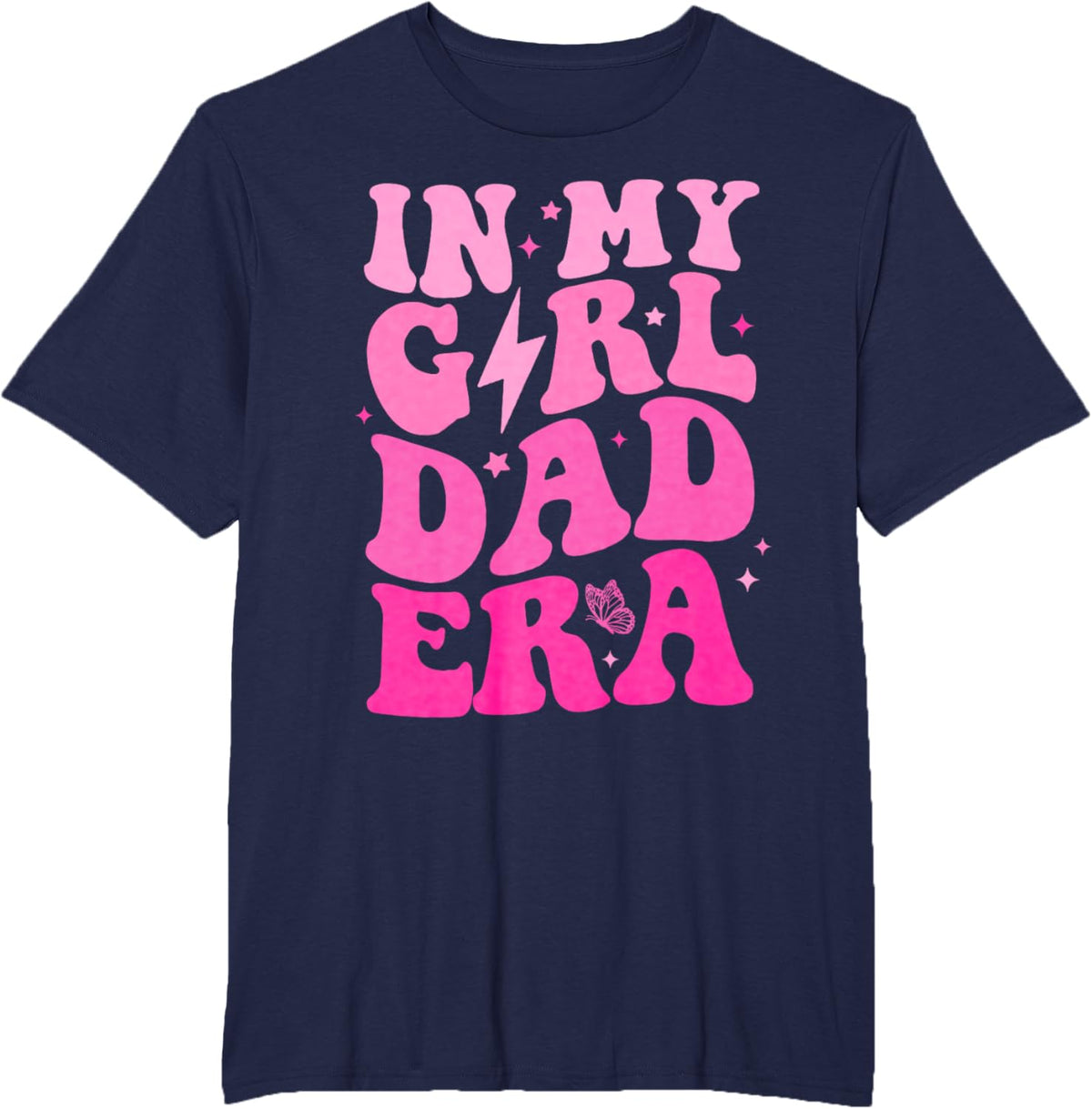 In My Dad Era Girl Groovy Retro Papa Fathers Day