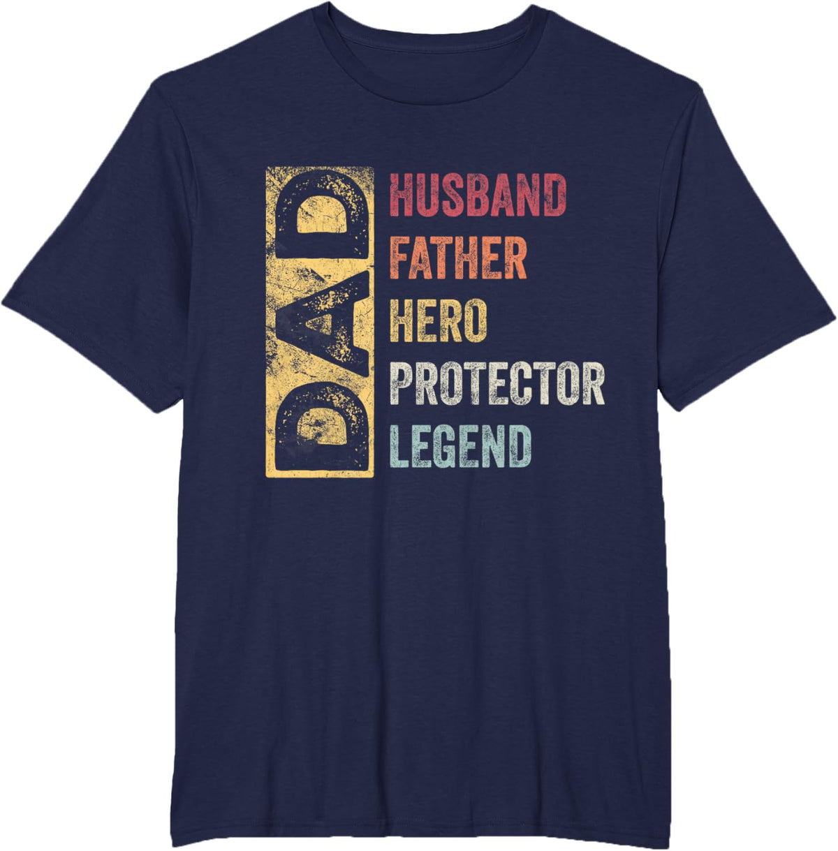 Retro Husband Father Hero Protector Legend Father Day Dad