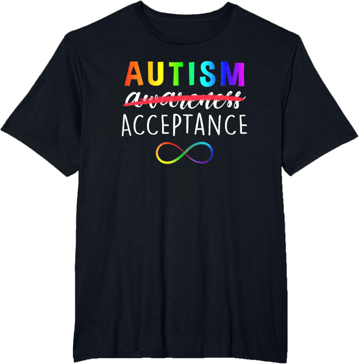 Autism - Red Instead - Acceptance Not Awareness