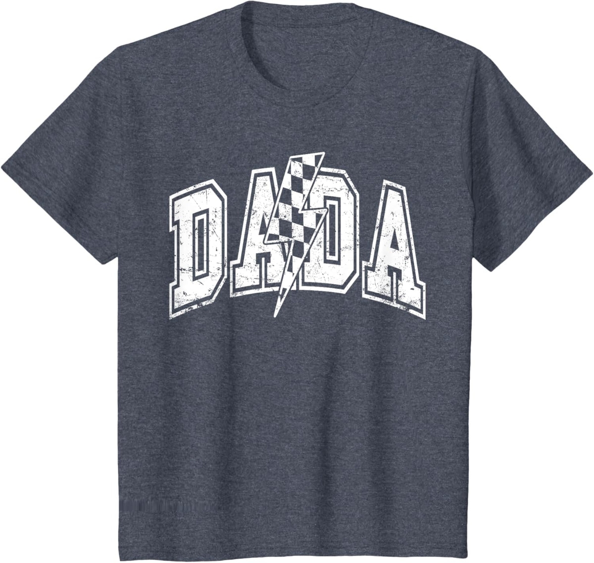 Dada Lightning Bolt Checkered Varsity Dad Men Father&#39;s Day