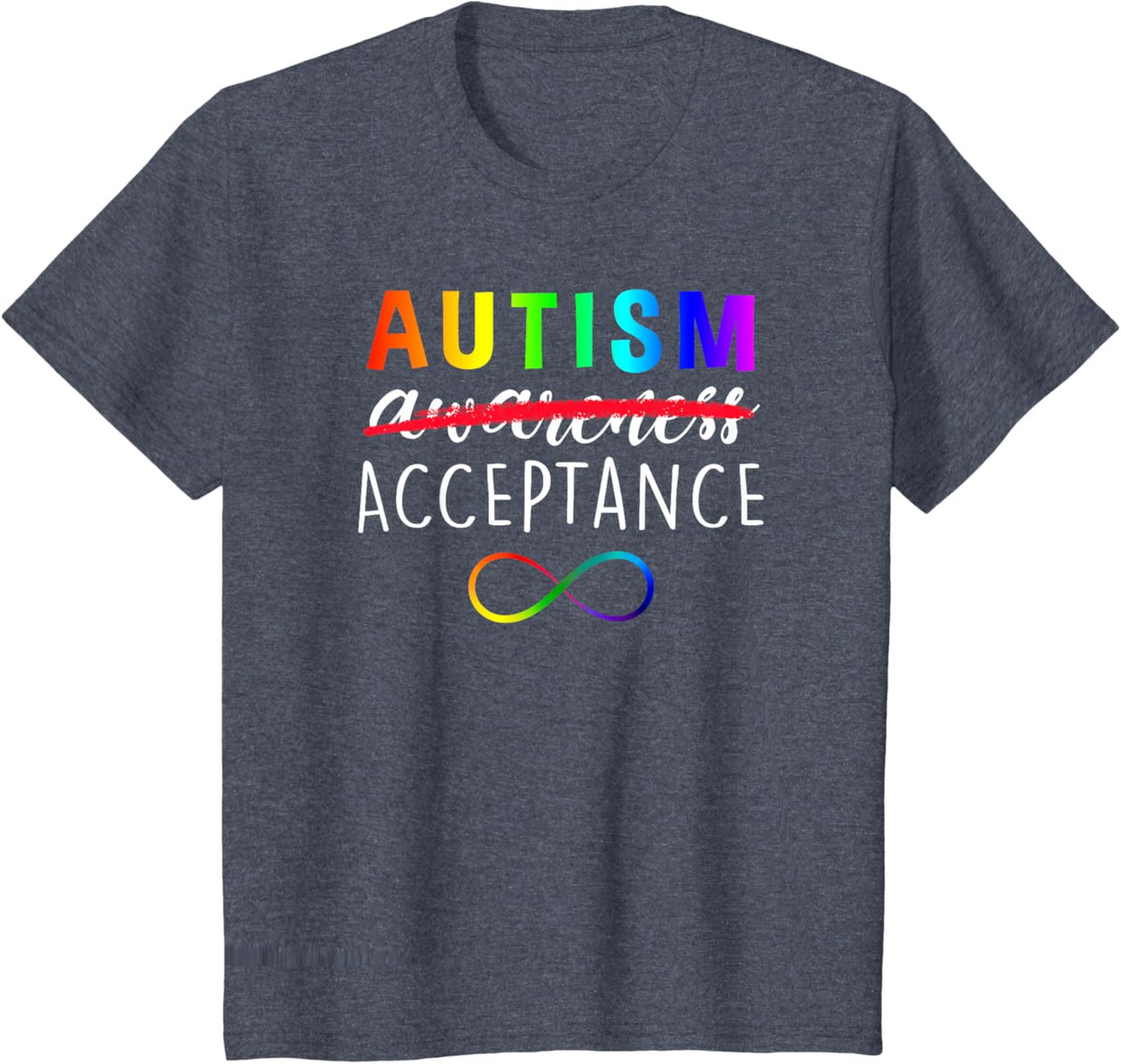Autism - Red Instead - Acceptance Not Awareness