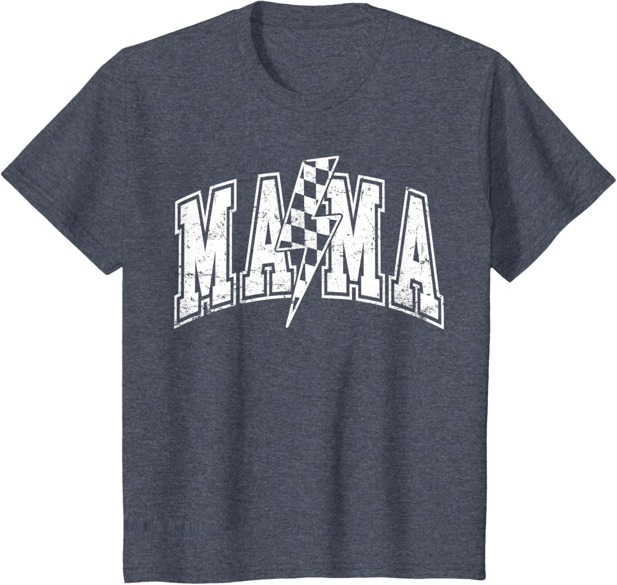 Mama Lightning Bolt Checkered Varsity Mom Women Mother&#39;s Day Mother Shirt
