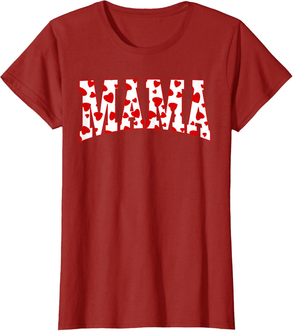 Mama Valentine Heart Valentines Day Family Matching Funny Mother Shirt