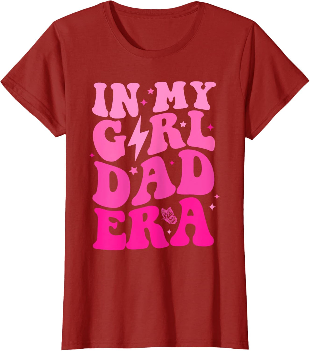 In My Dad Era Girl Groovy Retro Papa Fathers Day