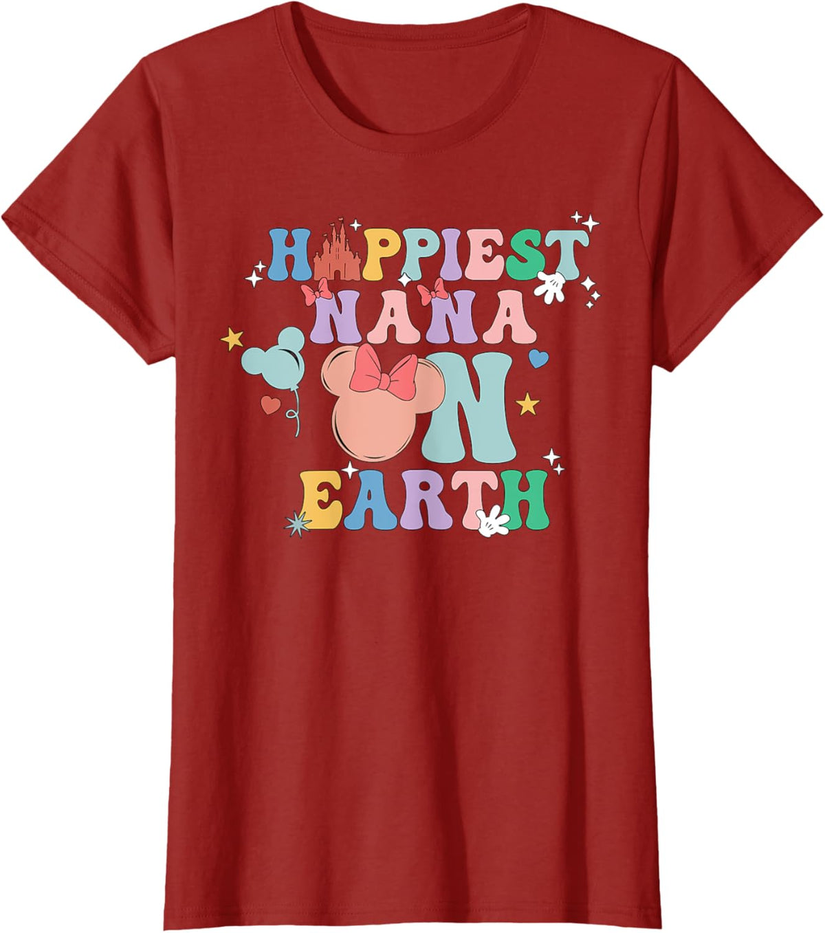 Happiest Nana On Earth Groovy Mom Mother&#39;s Day Mother Shirt