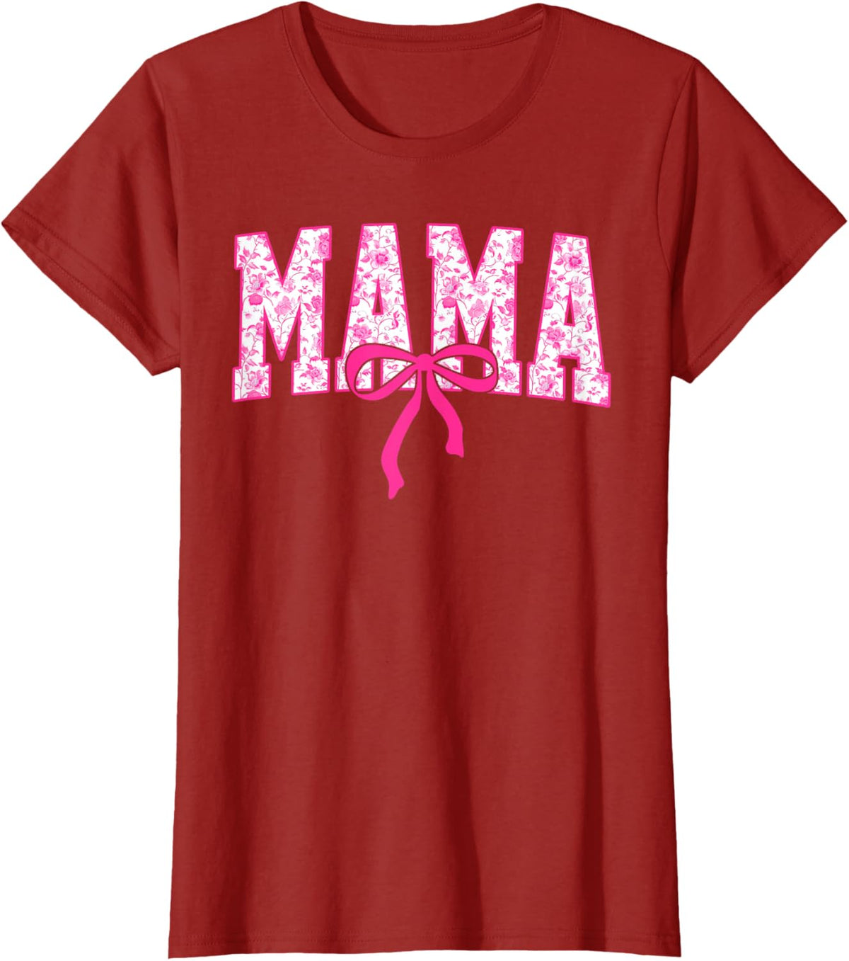 Coquette Pink Chinoiserie Mama Floral Bow Mom Mothers Day