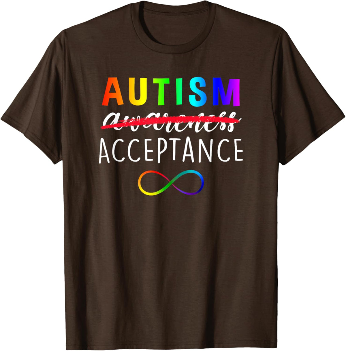 Autism - Red Instead - Acceptance Not Awareness