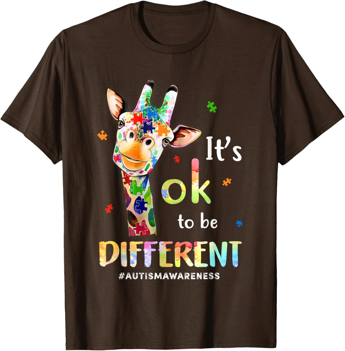 Its Ok To Be Different Autism Awareness Giraffe