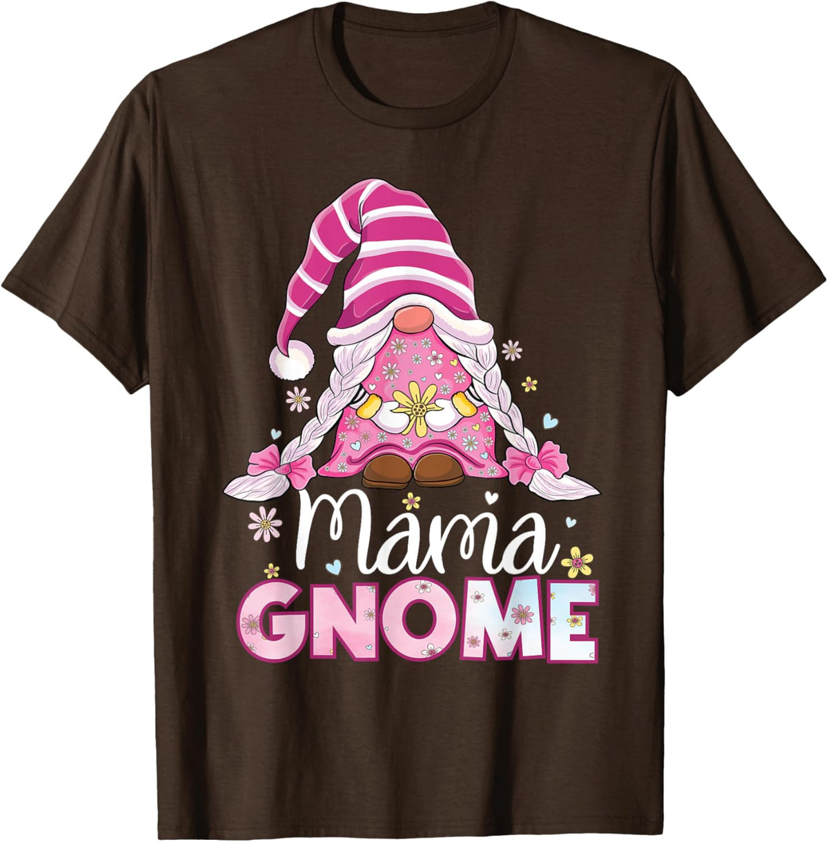 Flower For Mom Gnomies Cute Gnome Mom Happy Mother&#39;s Day