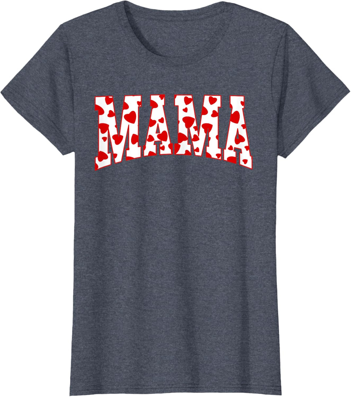 Mama Valentine Heart Valentines Day Family Matching Funny Mother Shirt