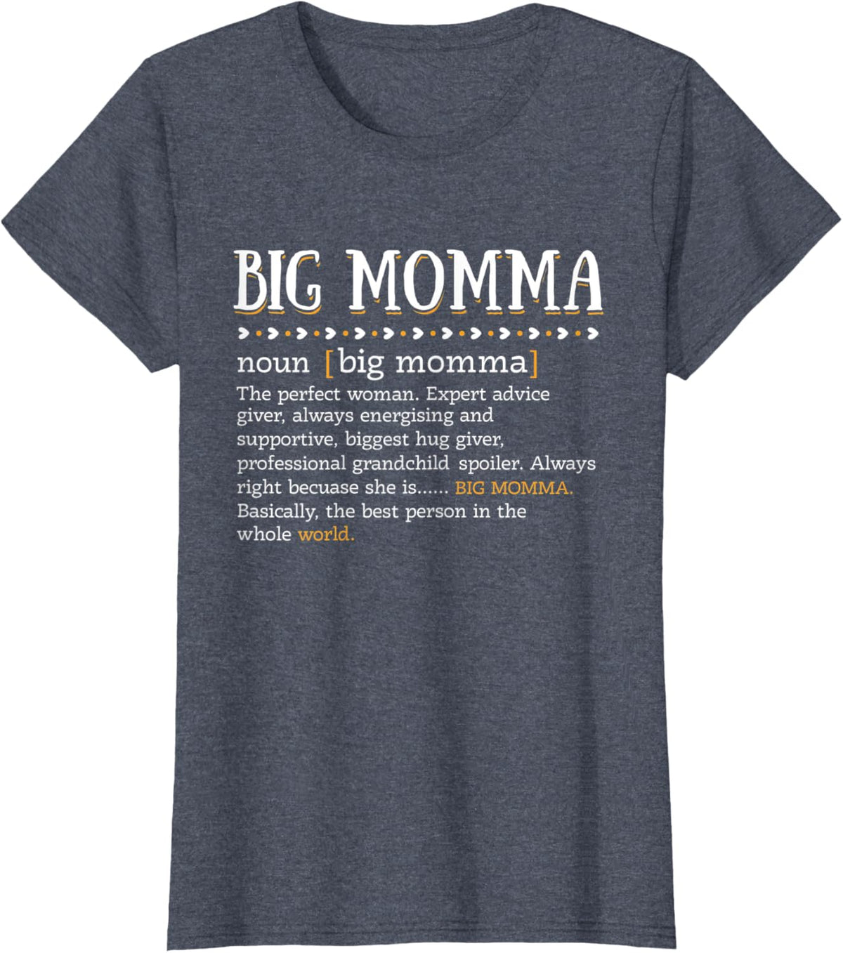 Womens Funny BIG MOMMA Definition Cute Mom Grandma Mother\u2019s Day
