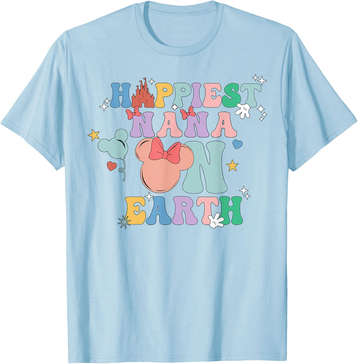 Happiest Nana On Earth Groovy Mom Mother&#39;s Day Mother Shirt