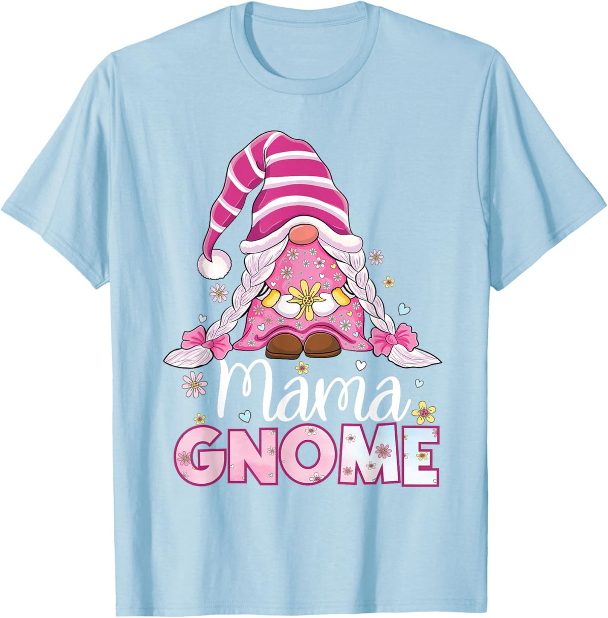 Flower For Mom Gnomies Cute Gnome Mom Happy Mother&#39;s Day