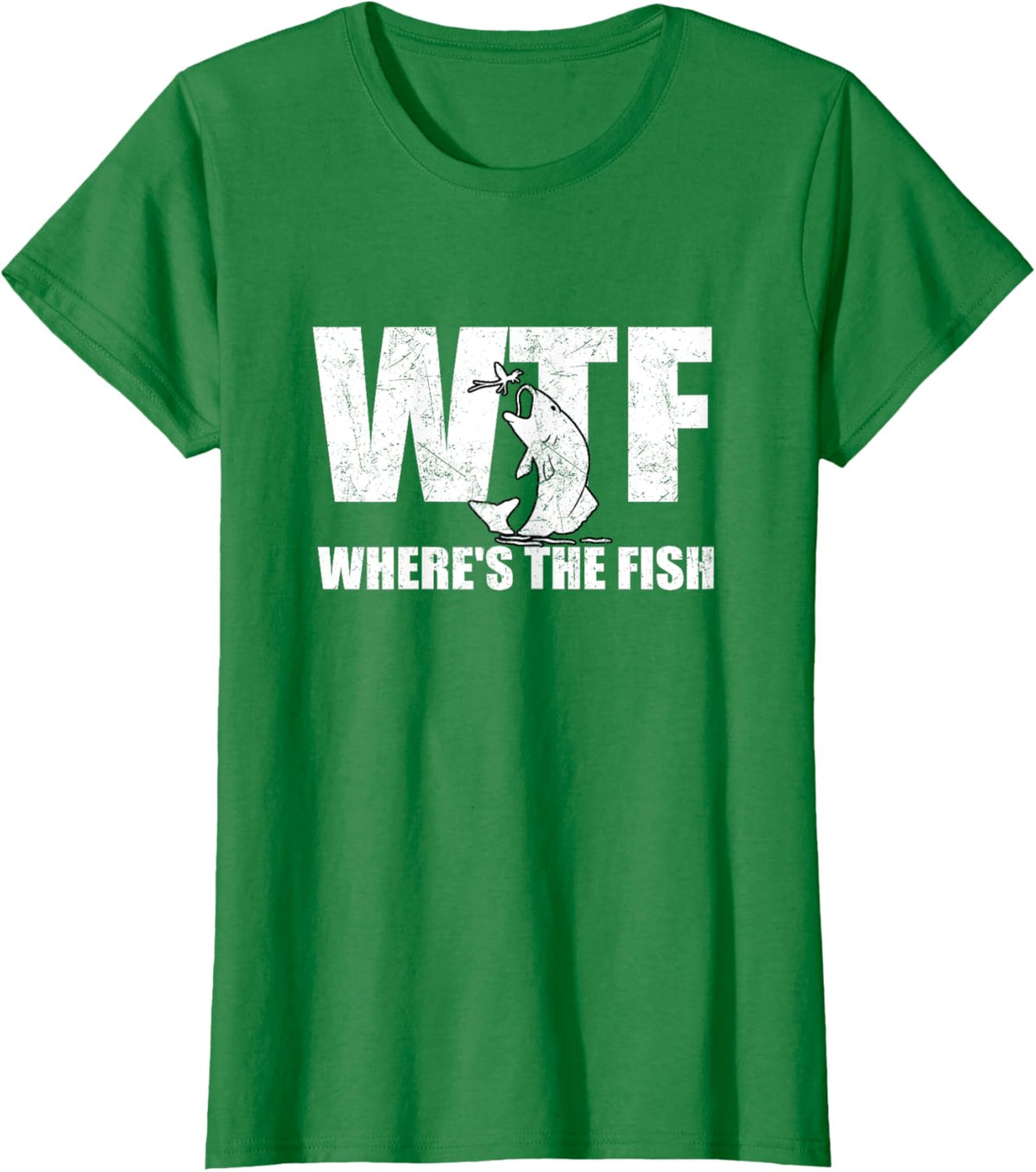WTF Where&#39;s The Fish Men&#39;s Funny Fishing Gifts Fathers Day