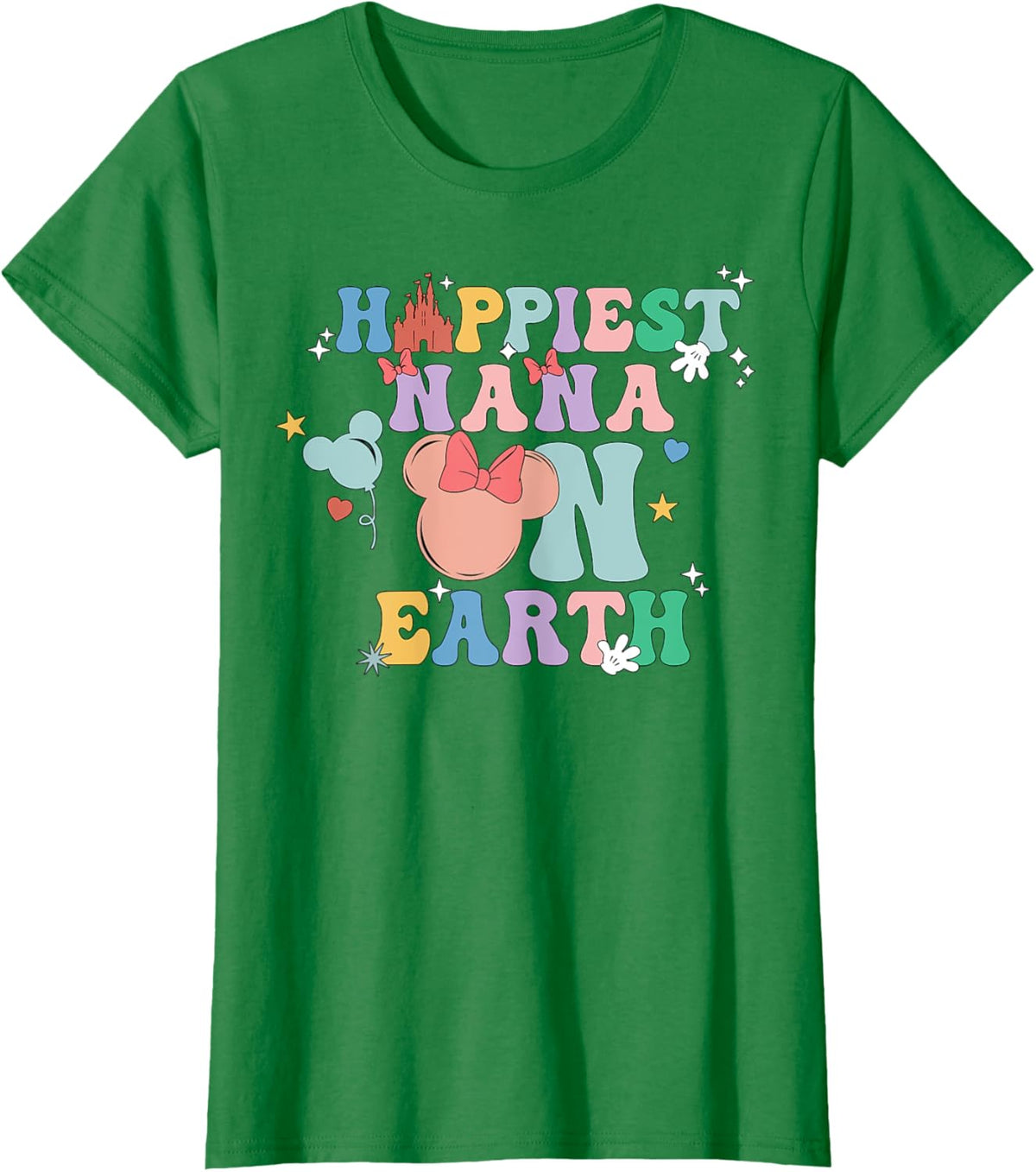 Happiest Nana On Earth Groovy Mom Mother&#39;s Day Mother Shirt