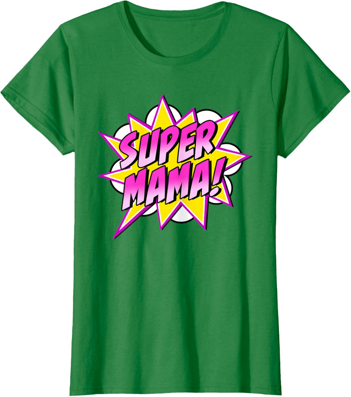 Super Mama Comic Book Superhero Mother&#39;s Day