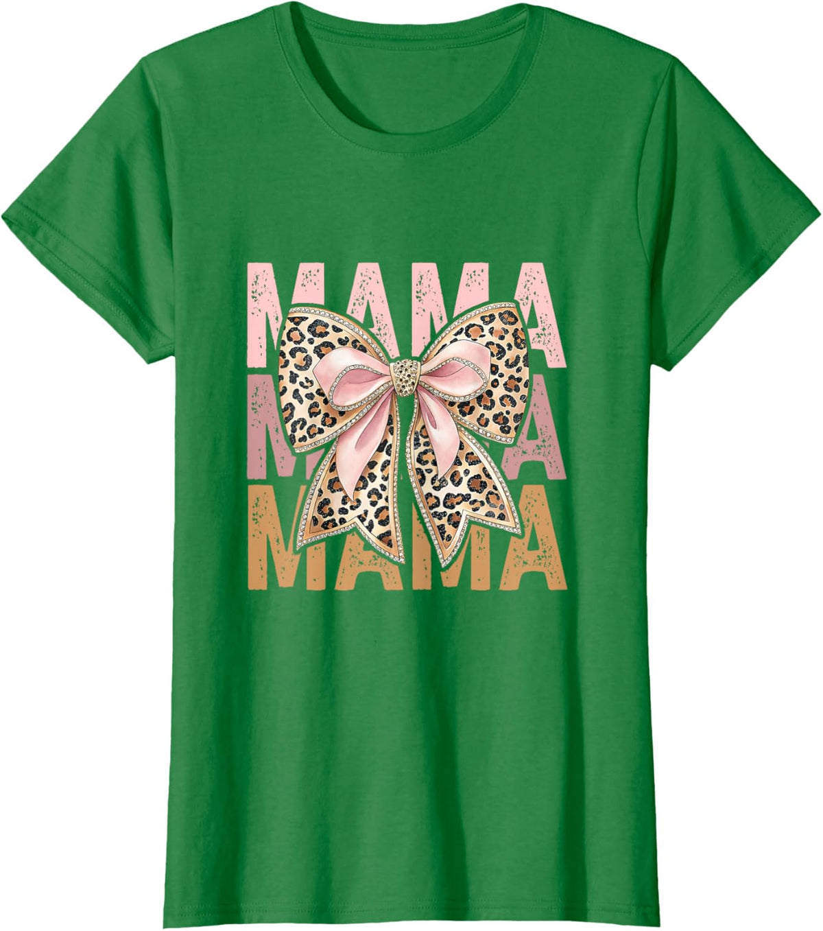 Retro Leopard Mama,Cute Mom Retro Coquette Bow Mother&#39;s Day