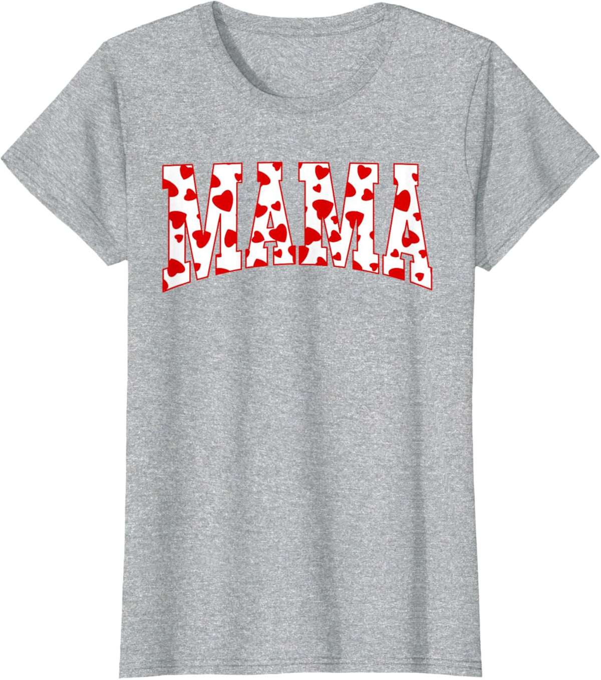 Mama Valentine Heart Valentines Day Family Matching Funny Mother Shirt
