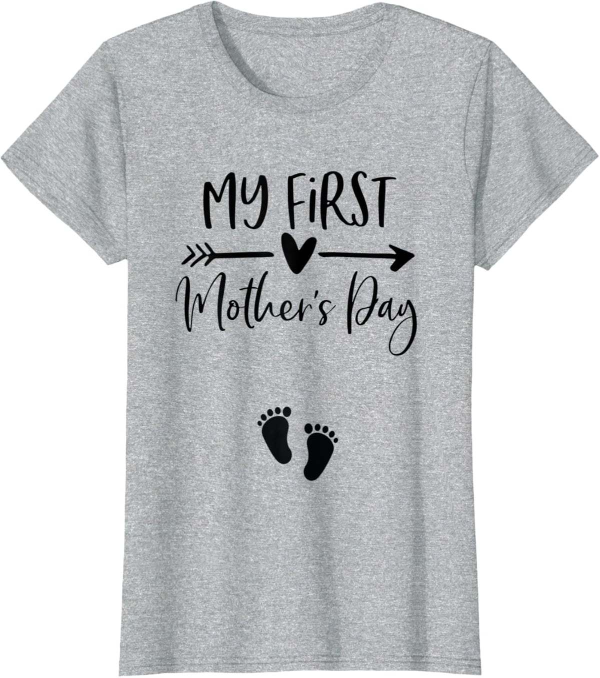 Womens My First Mothers Day Pregnancy Announcement Shirt Mom to Be