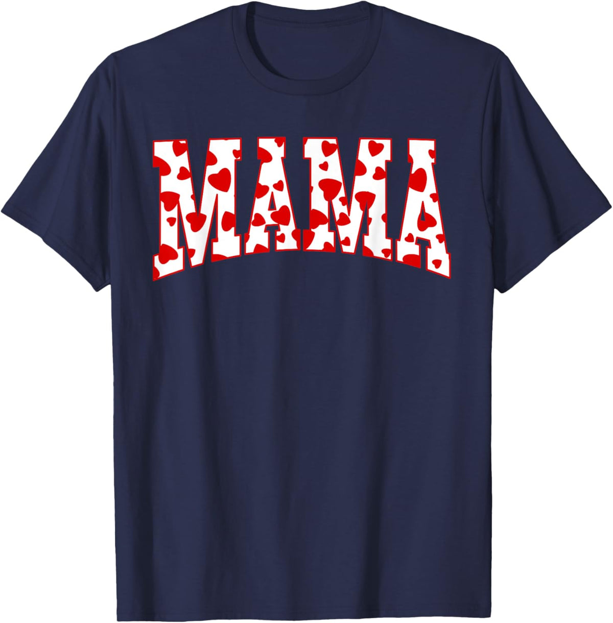 Mama Valentine Heart Valentines Day Family Matching Funny Mother Shirt