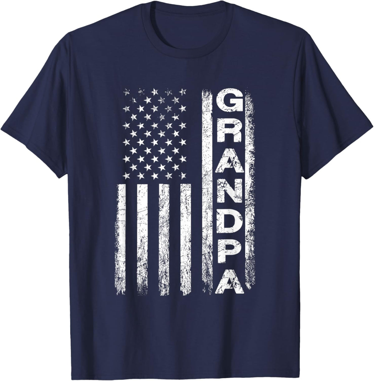 Grandpa Vintage American Flag Father&#39;s Day 4th of July Papa