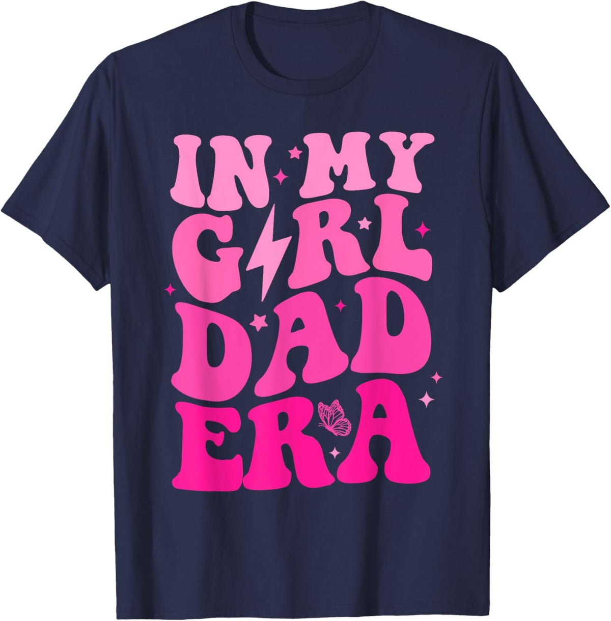 In My Dad Era Girl Groovy Retro Papa Fathers Day