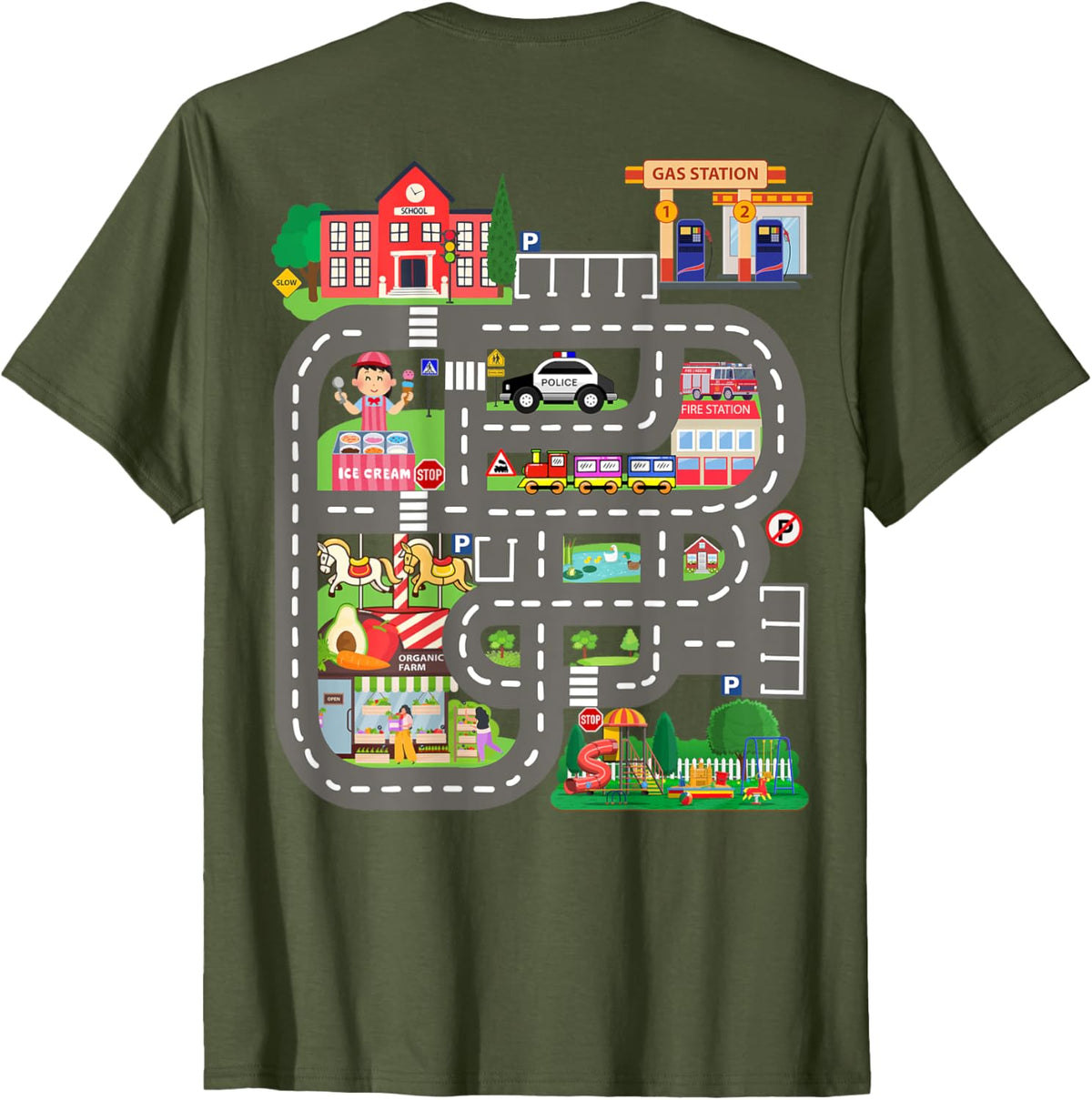 Kids Play Cars on Dad&#39;s Back Funny Father&#39;s Day Race Track