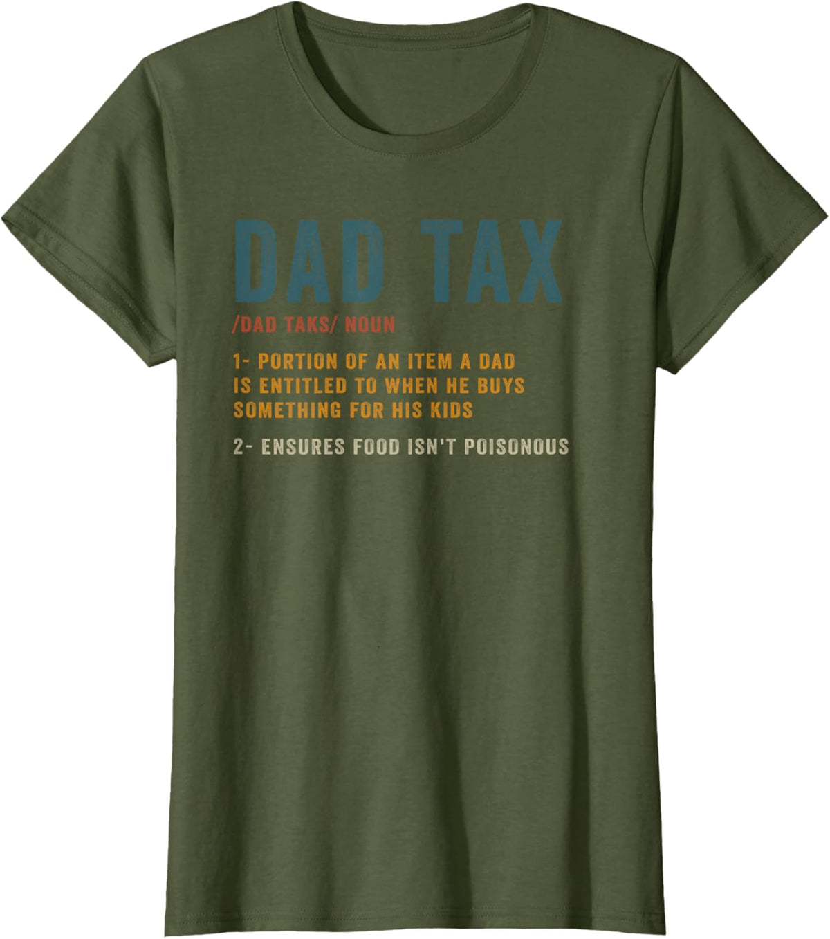 Vintage Dad Tax Definition Men Funny Father&#39;s Day