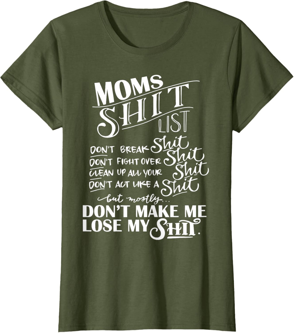 Mom Shit List Momlife Funny Mom Mothers Day