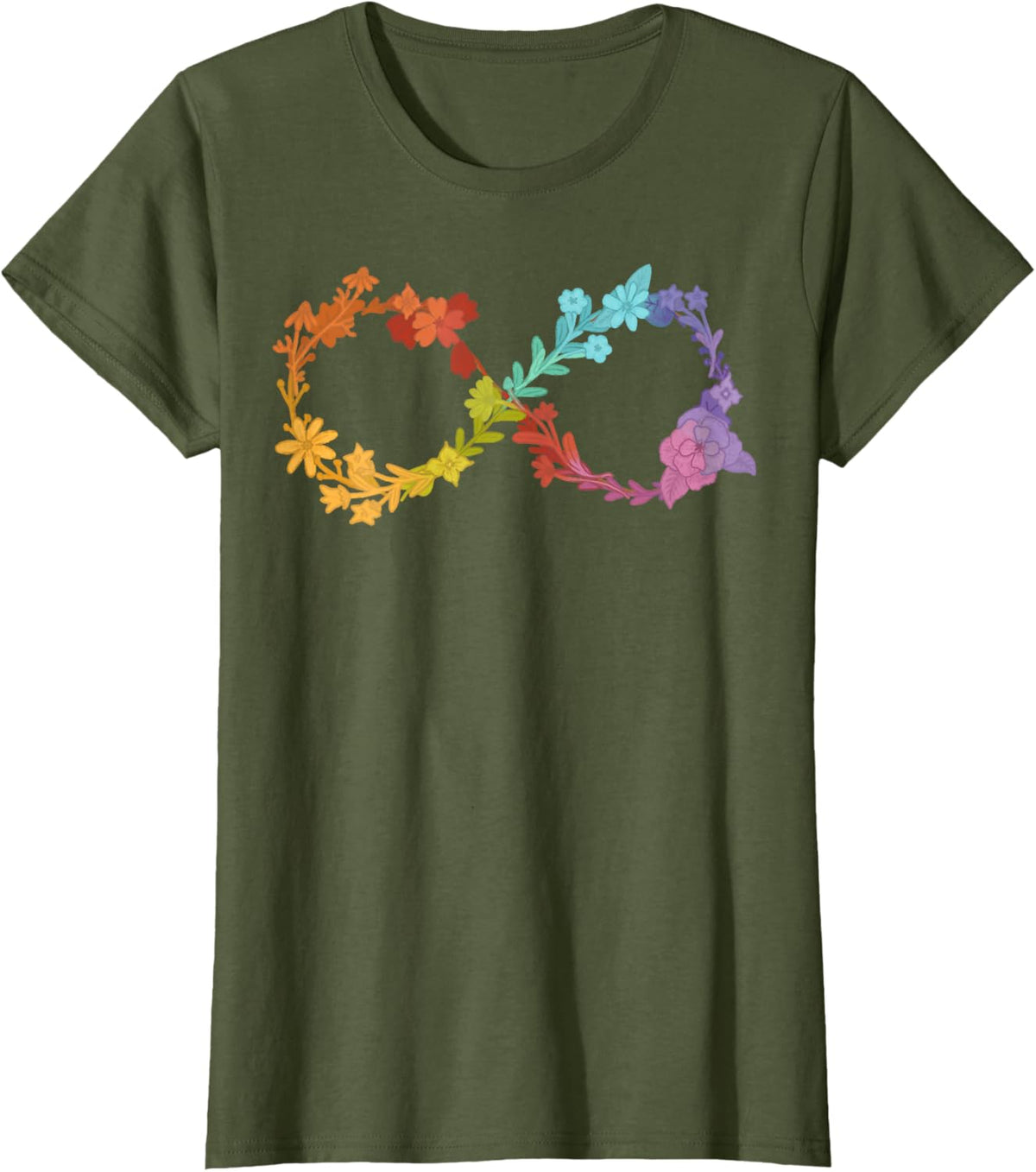 Floral Neurodiversity Infinity Symbol Autism Awareness